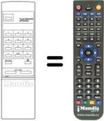 Replacement remote control UNIVERSUM 7280555