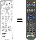 Télécommande équivalente Thomson DIGITAL 14'