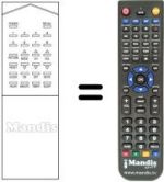 Télécommande équivalente RM-105