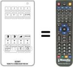 Télécommande équivalente RM-609