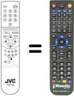 Télécommande équivalente JVC AV 25BT5