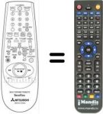 Replacement remote control RM 641V-63304