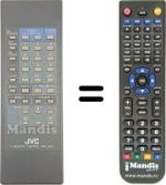 Gleichwertige Fernbedienung JVC C 210EK