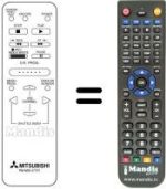 Replacement remote control RM M36-47707