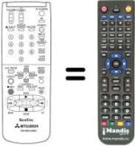 Replacement remote control RM M38-53802