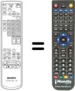 Télécommande équivalente RMT-V166 H