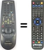 Replacement remote control RM 651V-59506