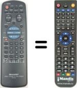 Télécommande équivalente RRMCG 0076 AJ