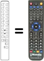 Télécommande équivalente RRMCG 0234 CESA