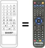 Télécommande équivalente RRMCG 0498 CESA
