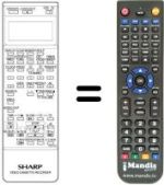 Télécommande équivalente RRMCG 0570 GESA