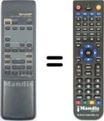 Télécommande équivalente RRMCG 0960 GE