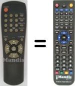 Télécommande équivalente 10107 N