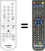 Replacement remote control Grundig SE-8105 HIFI