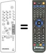 Gleichwertige Fernbedienung Grundig M 95-105 / 9 IDTV