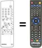 Télécommande équivalente Grundig ST 63-255 IDTV