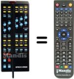 Télécommande équivalente Brionvega STRATOS 3 HIFI 25