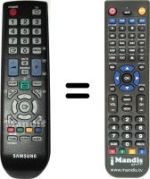 Télécommande équivalente Samsung SYNCMASTER XL 2370 HD