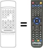 Replacement remote control MADISON TVC 85550