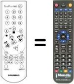 Replacement remote control Grundig T 51-830 TEXT