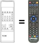 Télécommande équivalente TC 240