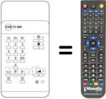 Télécommande équivalente TC 900