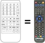 Télécommande équivalente TELECOMPUTER 7444