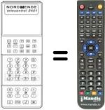 Télécommande équivalente TELECONTROL 2401