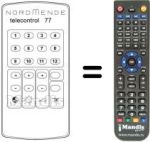 Télécommande équivalente TELECONTROL 77
