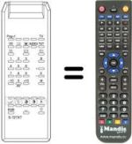 Replacement remote control S 72 TXT