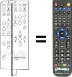 Télécommande équivalente TL 400