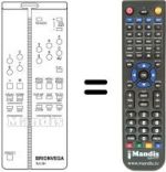 Télécommande équivalente 660.01.0251