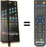 Télécommande équivalente Brionvega ARMONIA 2-25'