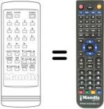 Télécommande équivalente Funai TVF 5100 A