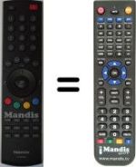 Télécommande équivalente Toshiba 32 AV 500 P