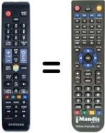 Replacement remote control Samsung UE 55ES6560