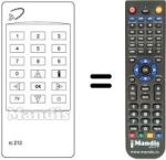 Télécommande équivalente UFD 88