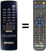 Télécommande équivalente UFD 90 (3 SCART)