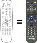 Télécommande équivalente UKV 910