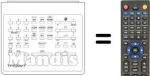 Replacement remote control UNIVERSUM 7251473