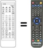 Télécommande équivalente Sanyo CEP 2872 H