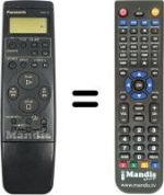 Télécommande équivalente Panasonic NV-SD44