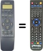 Télécommande équivalente Panasonic NV-SD410