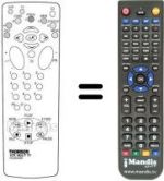 Télécommande équivalente Hifivox VPH 6950