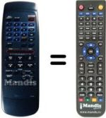 Replacement remote control Toshiba V 400