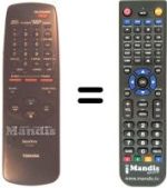 Replacement remote control VT-726 F