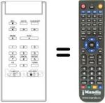 Télécommande équivalente Thomson VTH 220