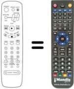 Replacement remote control Magnadyne VTR 8101
