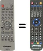 Télécommande équivalente Pioneer DV 400V S