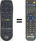 Télécommande équivalente Sharp LC 32 LU630